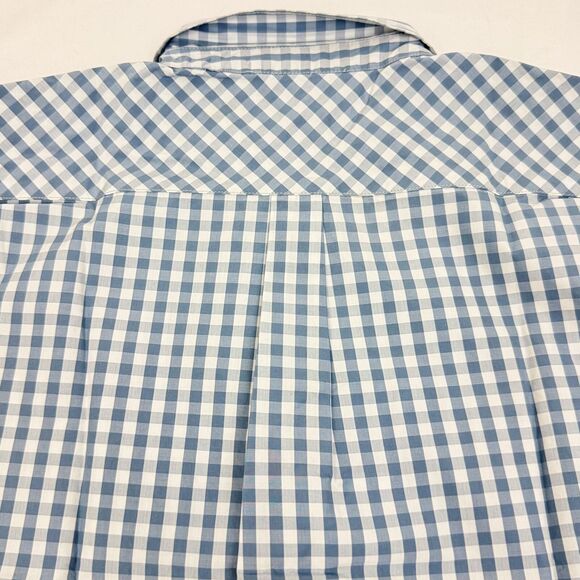 UNTUCKit Crispo Blue & White Plaid Check Gingham Shirt 8 Button Top NWT B61 - Picture 4 of 6